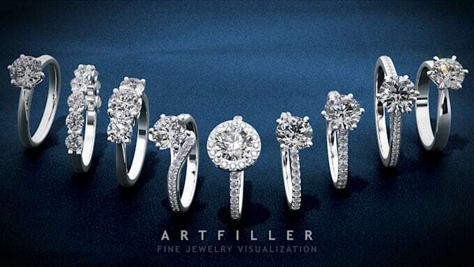 Fine Jewelry Realistic Render